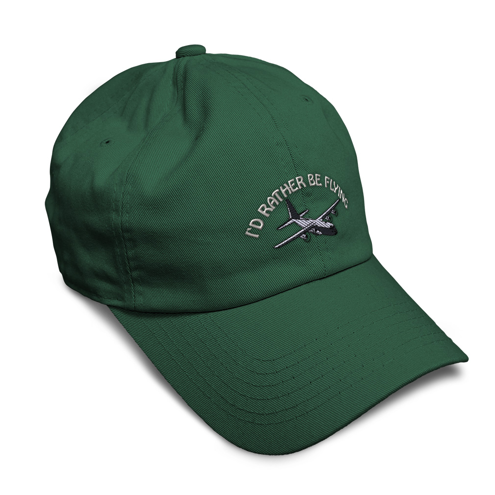 Soft Baseball Cotton Cap C-130 I'D Rather Be Flying Dad Hats for Men & Women - Picture 10 of 55