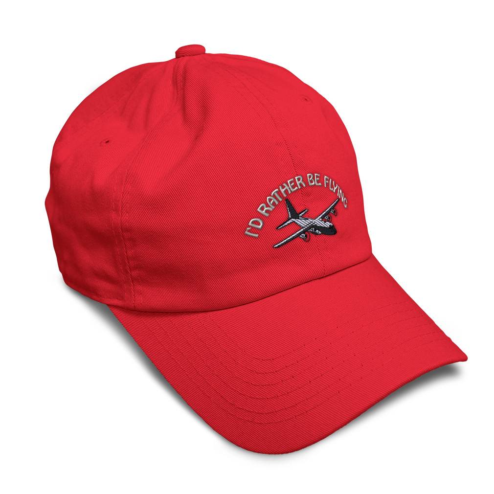 Soft Baseball Cotton Cap C-130 I'D Rather Be Flying Dad Hats for Men & Women - Picture 28 of 55