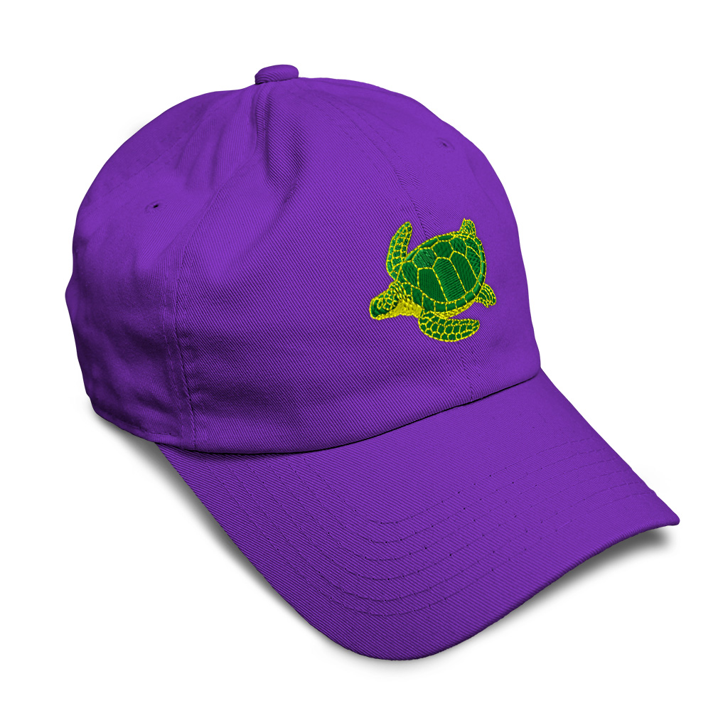 Soft Women Baseball Cap Sea Turtle B Embroidery Dad Hats for Men