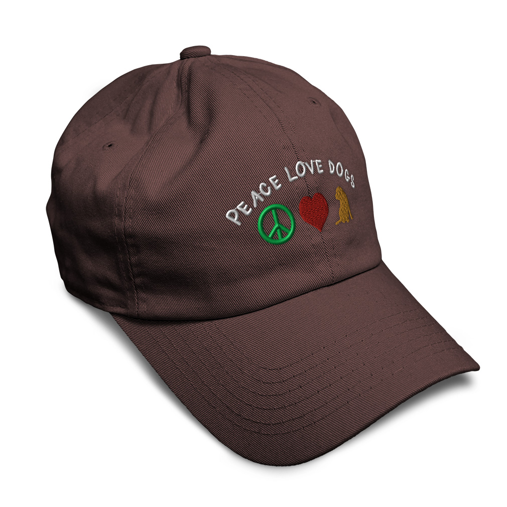 Twill Cotton Soft Women Baseball Cap Peace Love Dogs Embroidery Dad Hats for Men - Picture 10 of 55