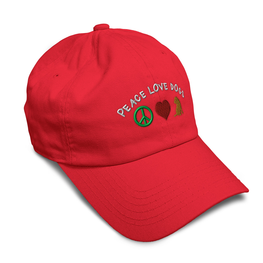 Twill Cotton Soft Women Baseball Cap Peace Love Dogs Embroidery Dad Hats for Men - Picture 30 of 55