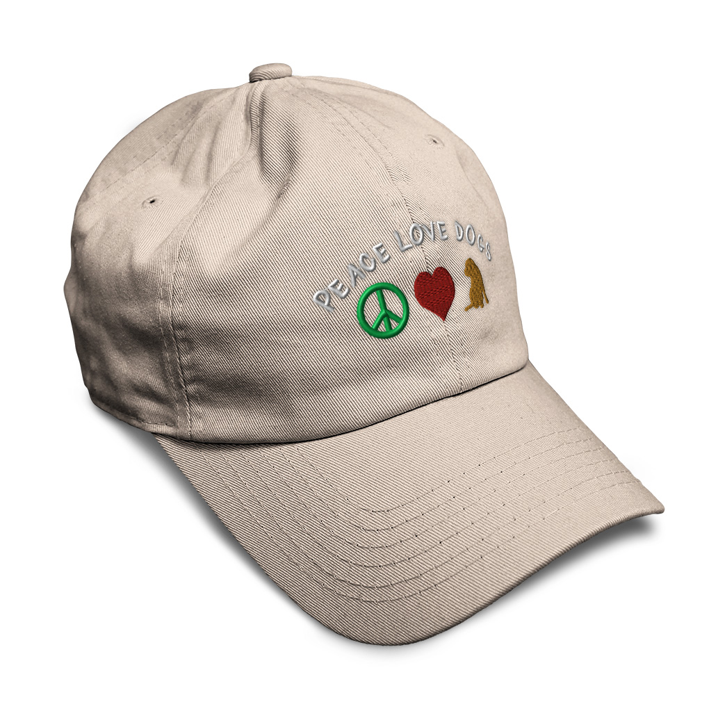 Twill Cotton Soft Women Baseball Cap Peace Love Dogs Embroidery Dad Hats for Men - Picture 46 of 55
