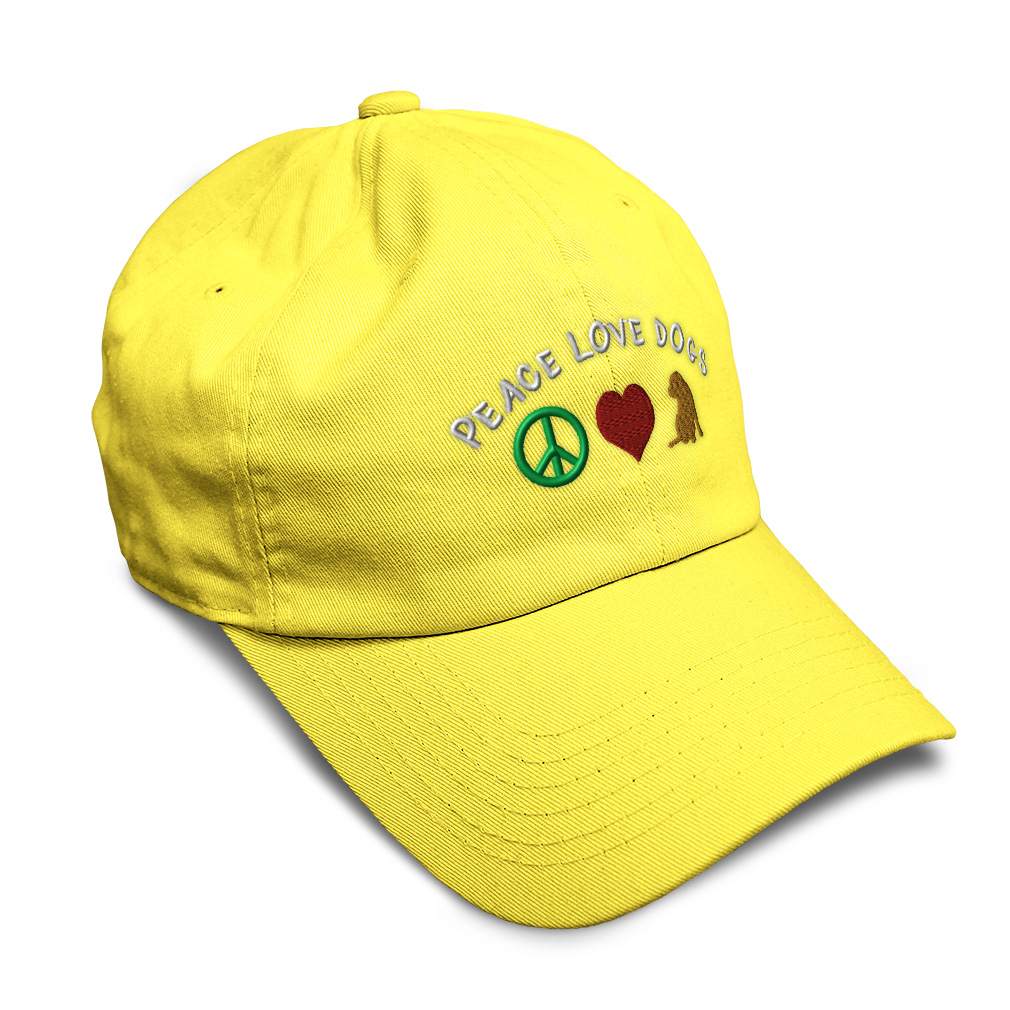 Twill Cotton Soft Women Baseball Cap Peace Love Dogs Embroidery Dad Hats for Men - Picture 36 of 55
