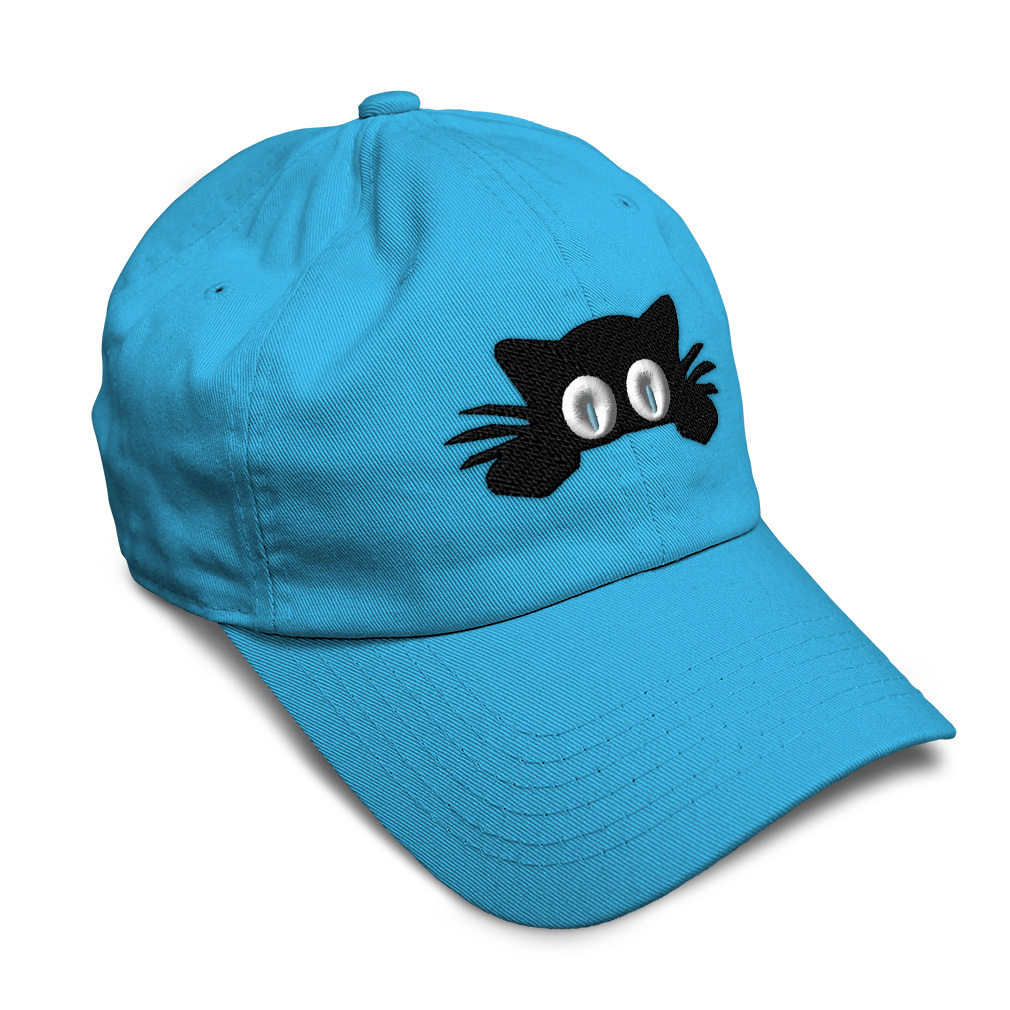 Twill Cotton Soft Women Baseball Cap Hiding Cat Face Embroidery Dad Hats for Men - Picture 42 of 55