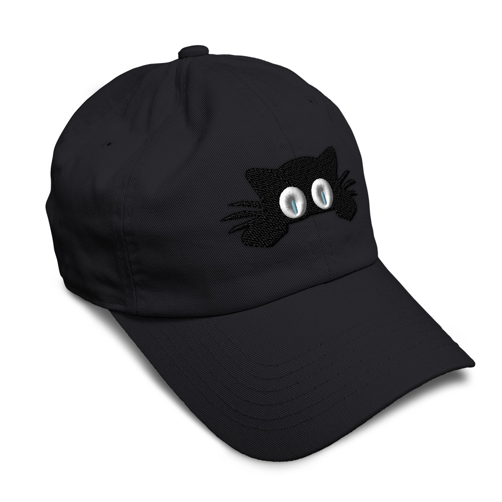 Twill Cotton Soft Women Baseball Cap Hiding Cat Face Embroidery Dad Hats for Men - Picture 8 of 55