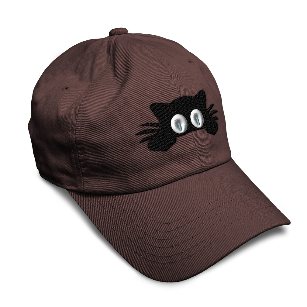 Twill Cotton Soft Women Baseball Cap Hiding Cat Face Embroidery Dad Hats for Men - Picture 10 of 55