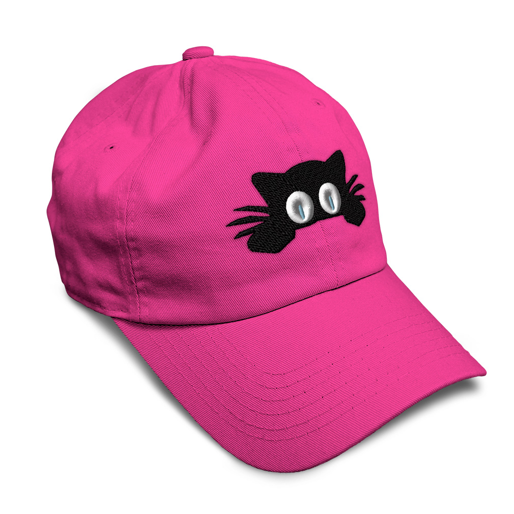 Twill Cotton Soft Women Baseball Cap Hiding Cat Face Embroidery Dad Hats for Men - Picture 16 of 55