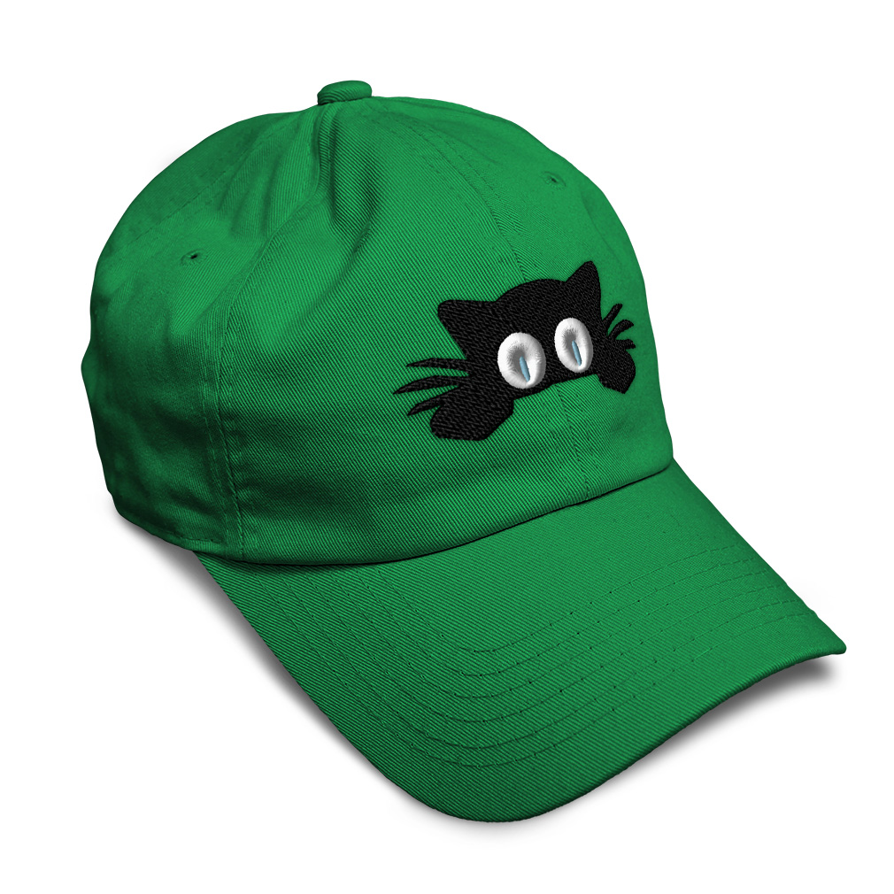 Twill Cotton Soft Women Baseball Cap Hiding Cat Face Embroidery Dad Hats for Men - Picture 20 of 55