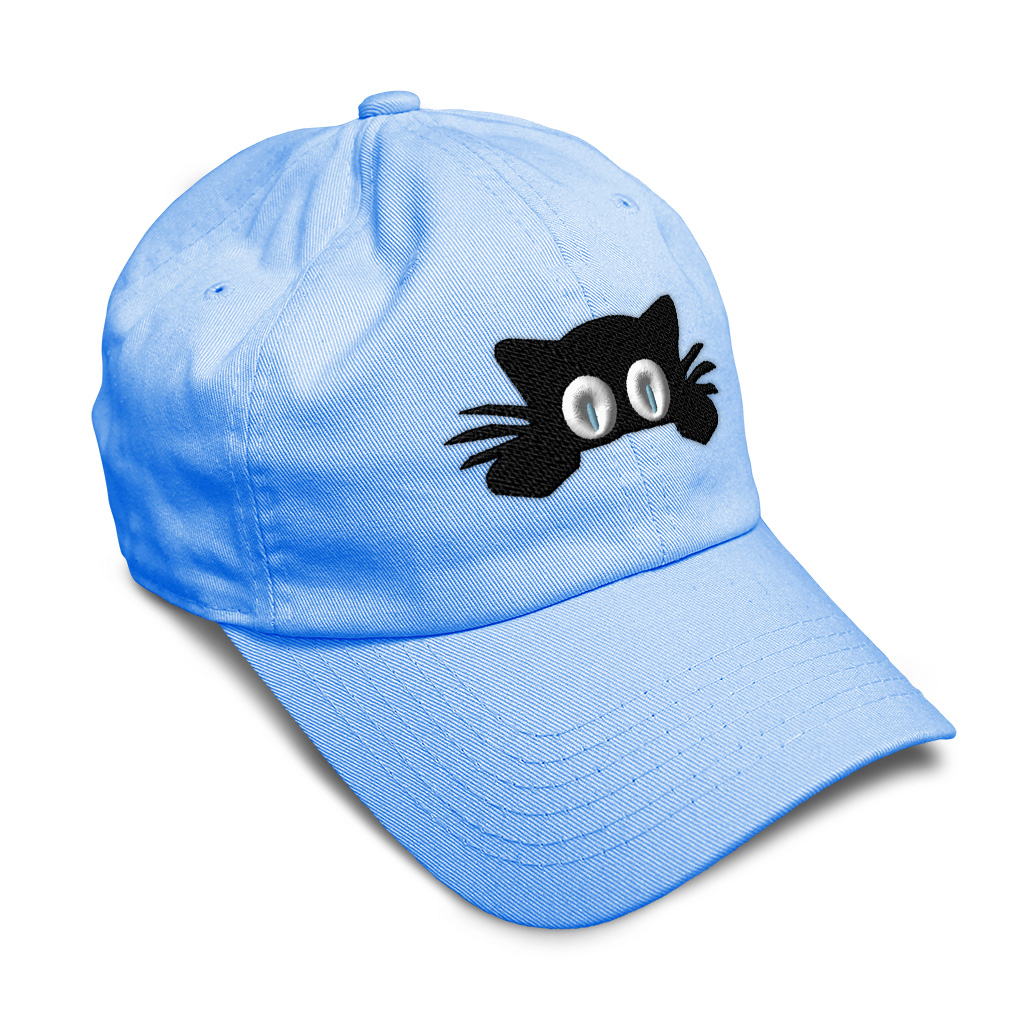 Twill Cotton Soft Women Baseball Cap Hiding Cat Face Embroidery Dad Hats for Men - Picture 22 of 55