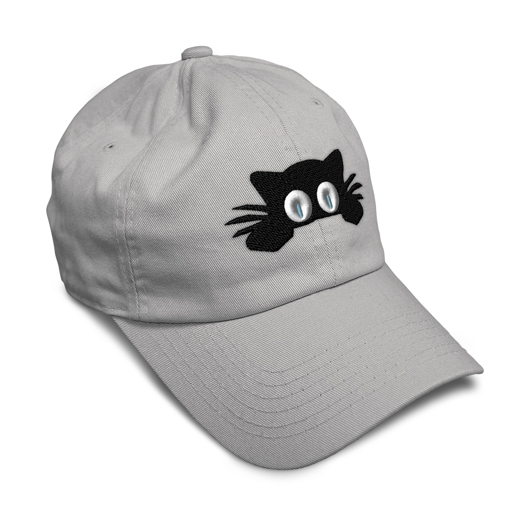 Twill Cotton Soft Women Baseball Cap Hiding Cat Face Embroidery Dad Hats for Men - Picture 14 of 55