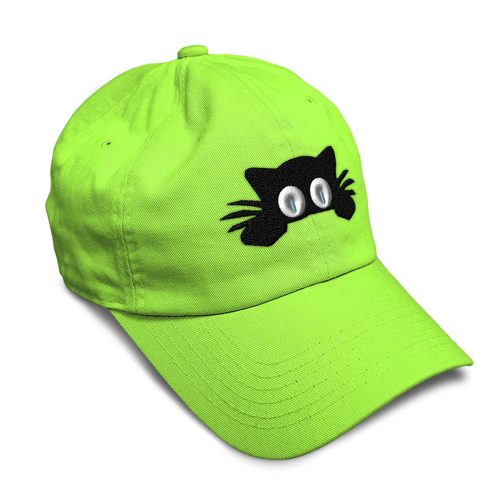 Twill Cotton Soft Women Baseball Cap Hiding Cat Face Embroidery Dad Hats for Men - Picture 52 of 55