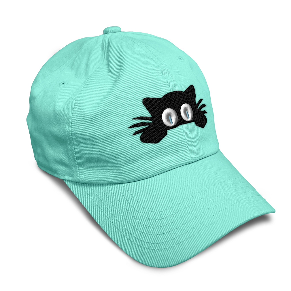 Twill Cotton Soft Women Baseball Cap Hiding Cat Face Embroidery Dad Hats for Men - Picture 48 of 55