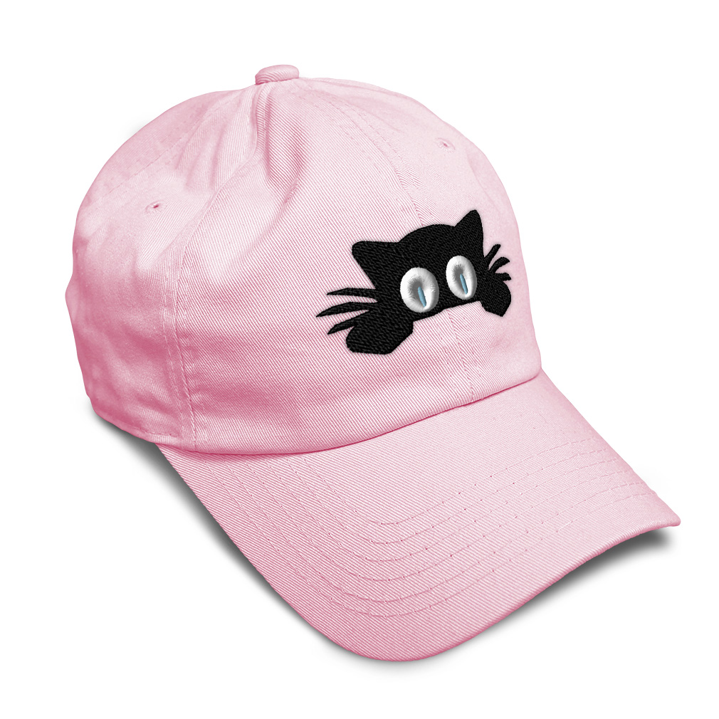 Twill Cotton Soft Women Baseball Cap Hiding Cat Face Embroidery Dad Hats for Men - Picture 34 of 55