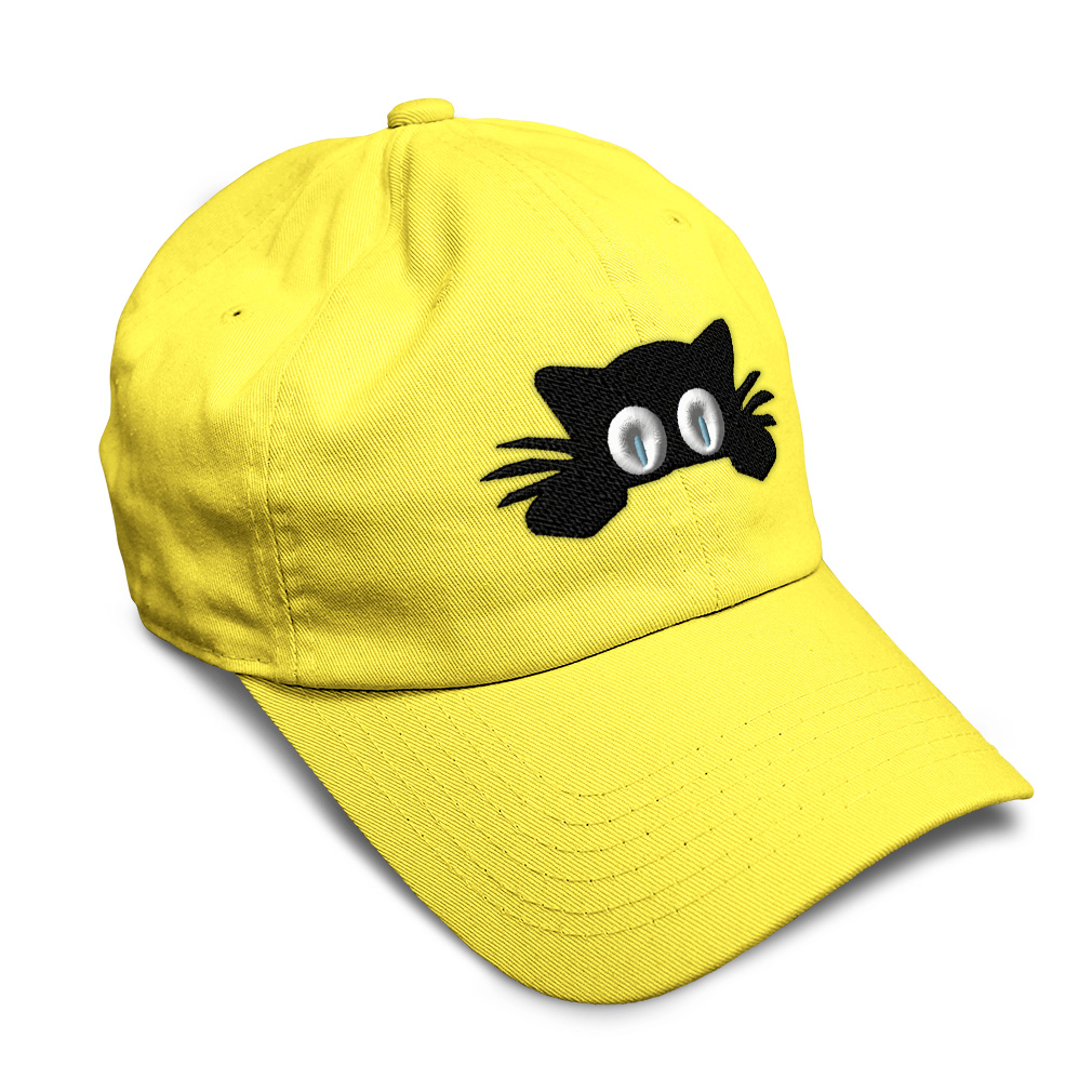 Twill Cotton Soft Women Baseball Cap Hiding Cat Face Embroidery Dad Hats for Men - Picture 36 of 55