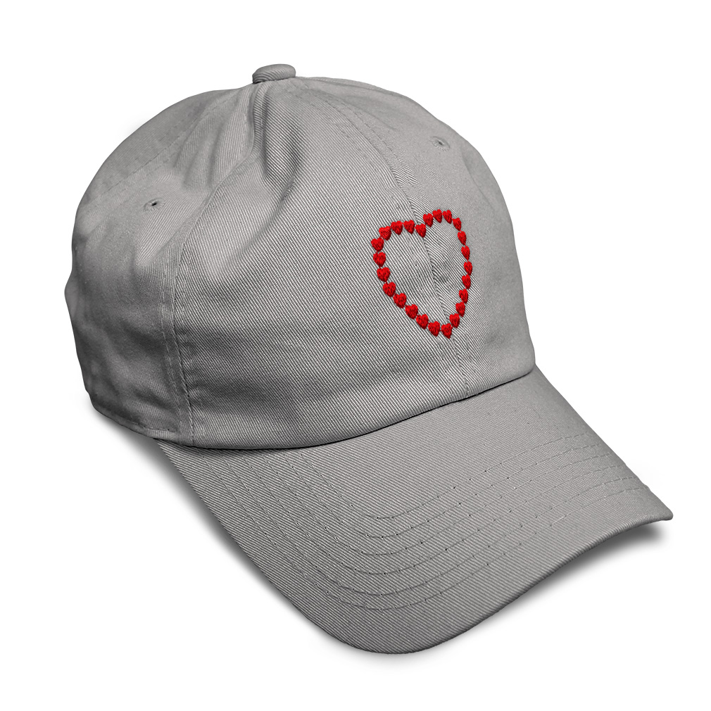 Twill Cotton Soft Women Baseball Cap Heart Border A  display picture 2