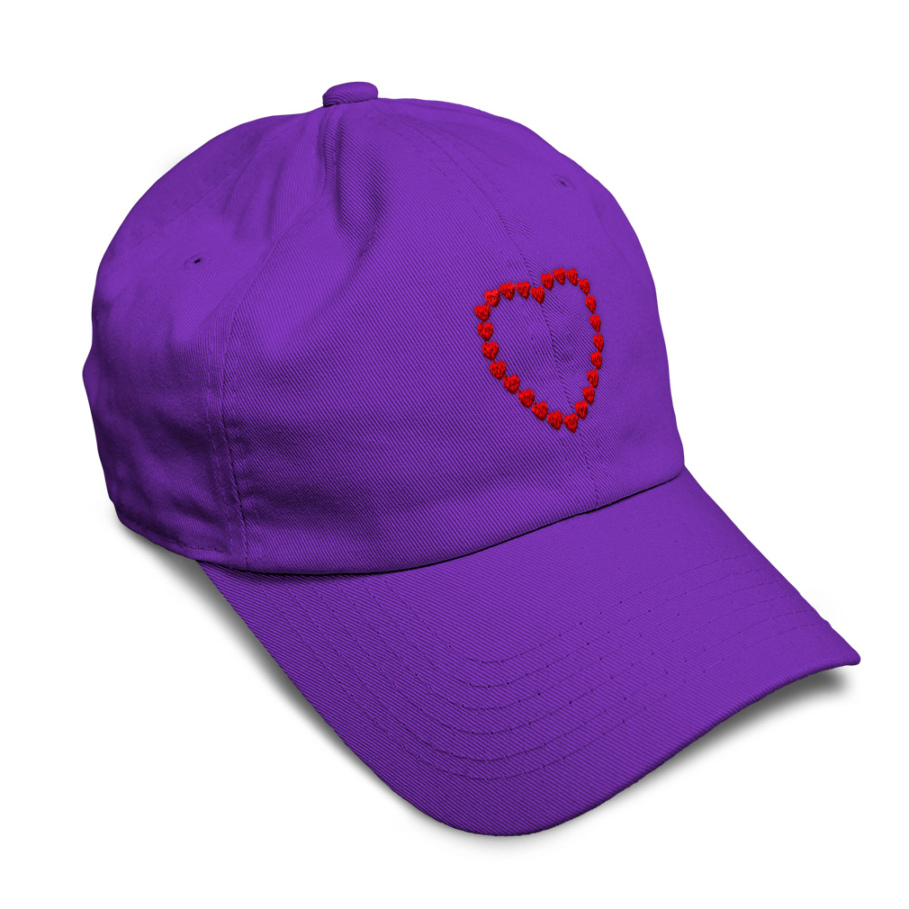 Tech Design Embroidered 'Hubby' Baseball Cap - Adjustable Cotton Dad Hat In Purple
