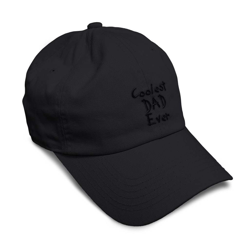 Soft Women Baseball Cap Coolest Dad Ever Black Embroidery Dad Hats for Men - Picture 8 of 55