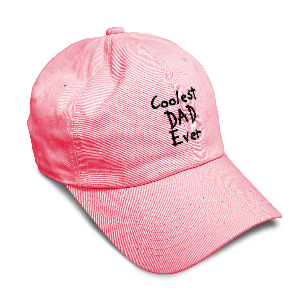 Soft Women Baseball Cap Coolest Dad Ever Black Embroidery Dad Hats for Men - Picture 54 of 55