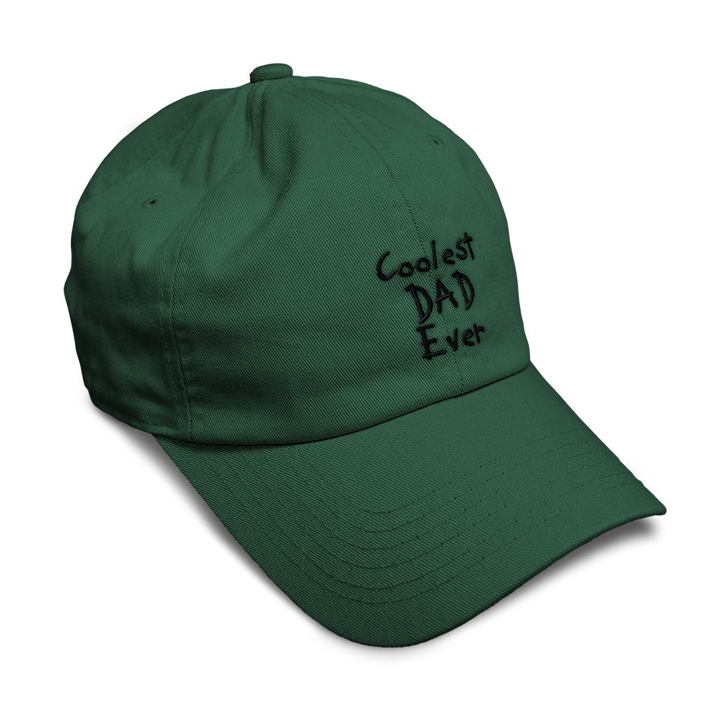 Soft Women Baseball Cap Coolest Dad Ever Black Embroidery Dad Hats for Men - Picture 12 of 55