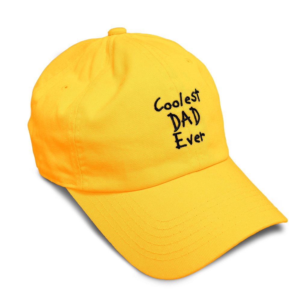 Soft Women Baseball Cap Coolest Dad Ever Black Embroidery Dad Hats for Men - Picture 50 of 55
