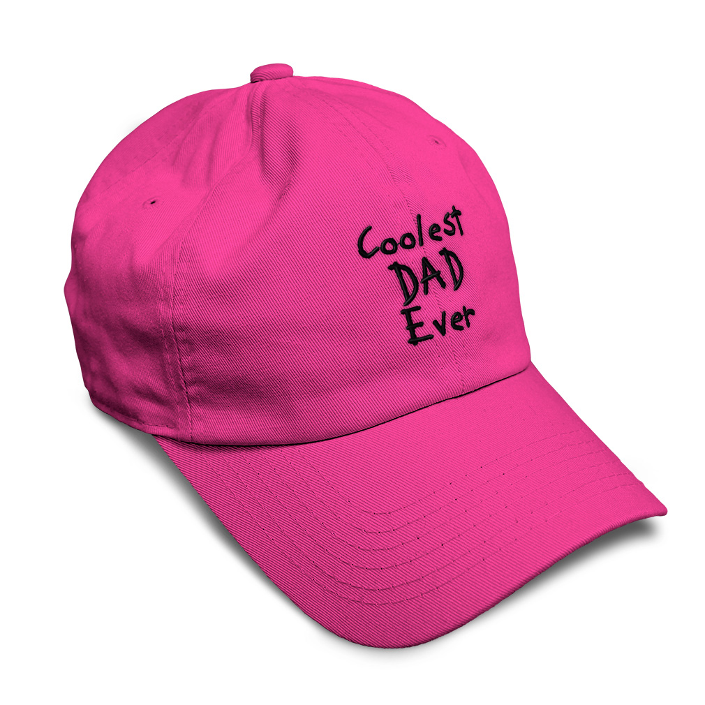 Soft Women Baseball Cap Coolest Dad Ever Black Embroidery Dad Hats for Men - Picture 16 of 55