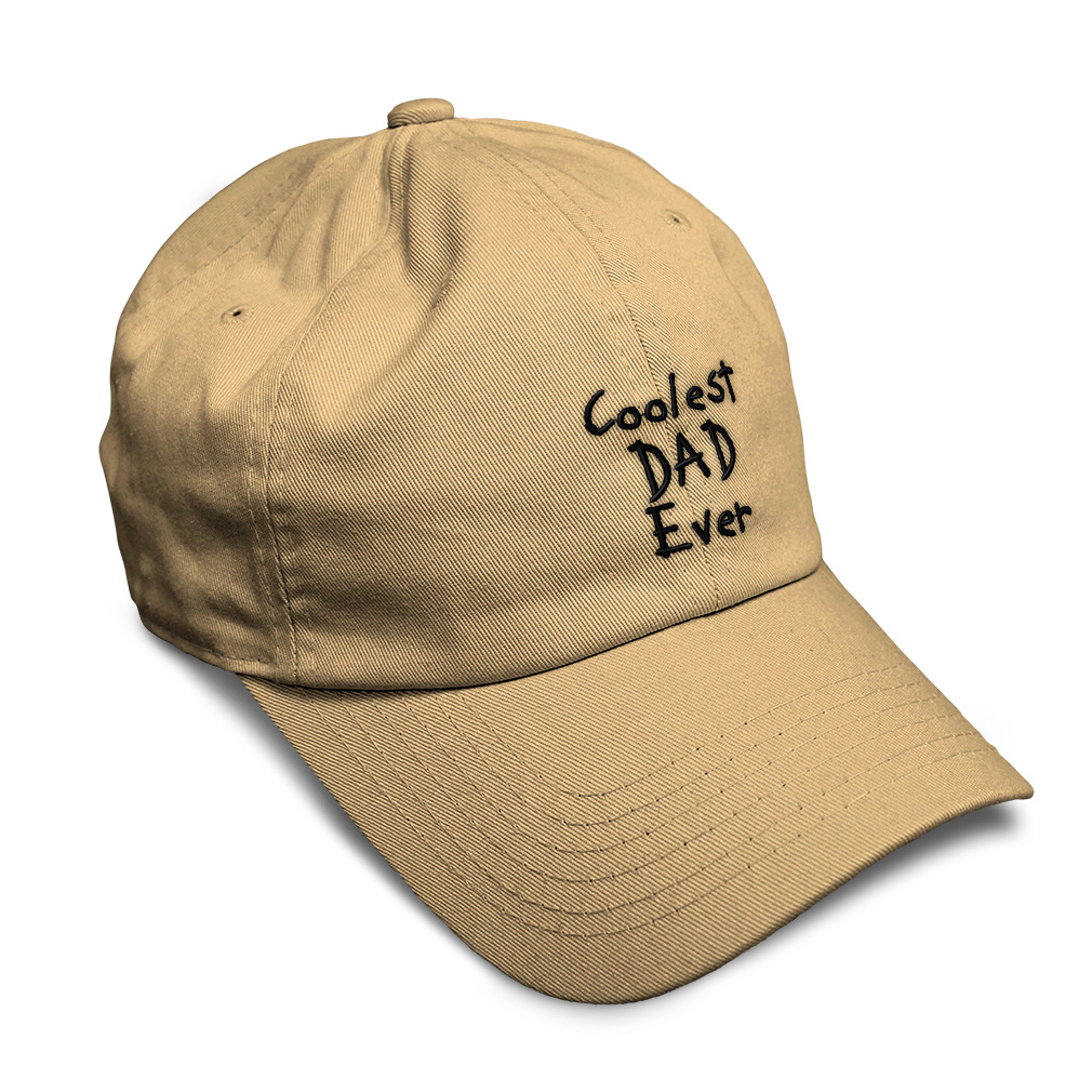 Soft Women Baseball Cap Coolest Dad Ever Black Embroidery Dad Hats for Men - Picture 18 of 55