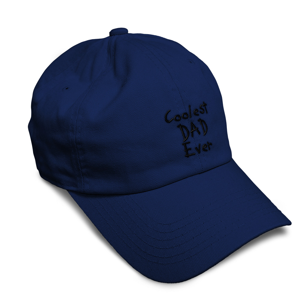 Soft Women Baseball Cap Coolest Dad Ever Black Embroidery Dad Hats for Men - Picture 24 of 55