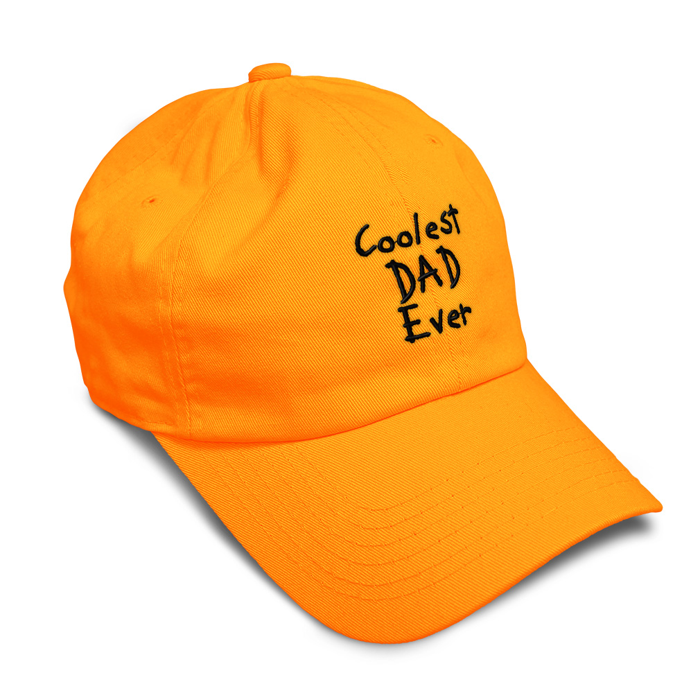 Soft Women Baseball Cap Coolest Dad Ever Black Embroidery Dad Hats for Men - Picture 26 of 55