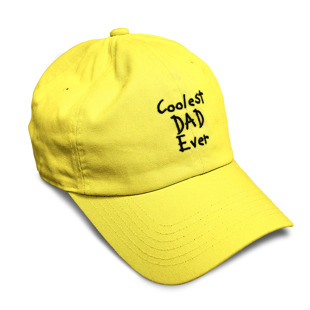 Soft Women Baseball Cap Coolest Dad Ever Black Embroidery Dad Hats for Men - Picture 36 of 55