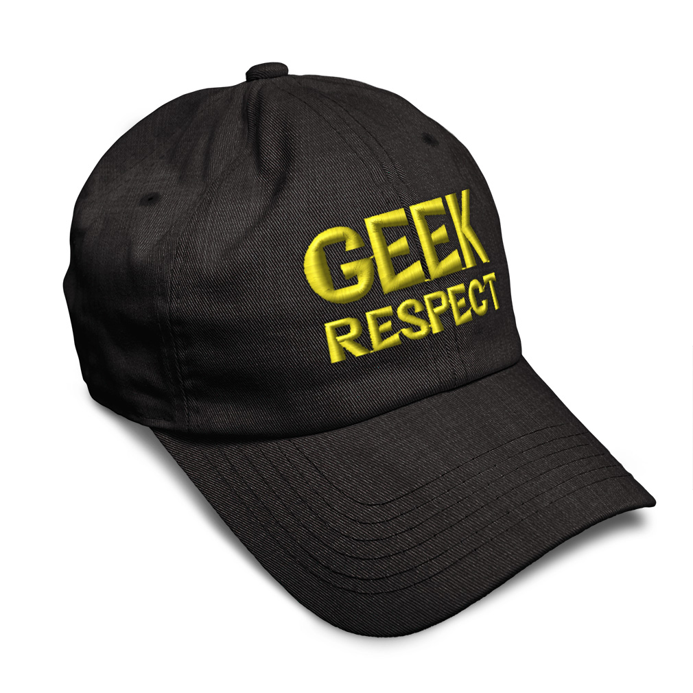 Soft Women Baseball Cap Geek Respect 