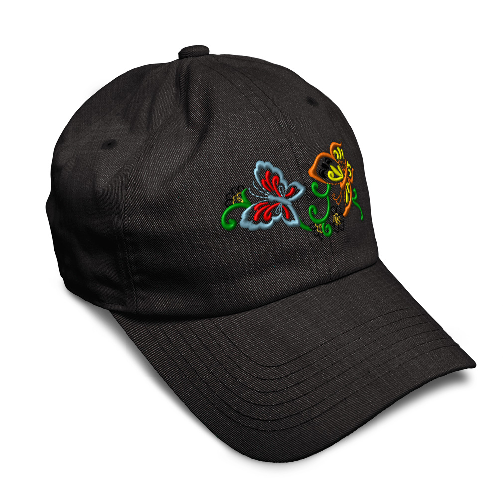 Soft Women Baseball Cap Nature Butterflies Butterfly Embroidery Dad Hats for Men - Picture 44 of 55