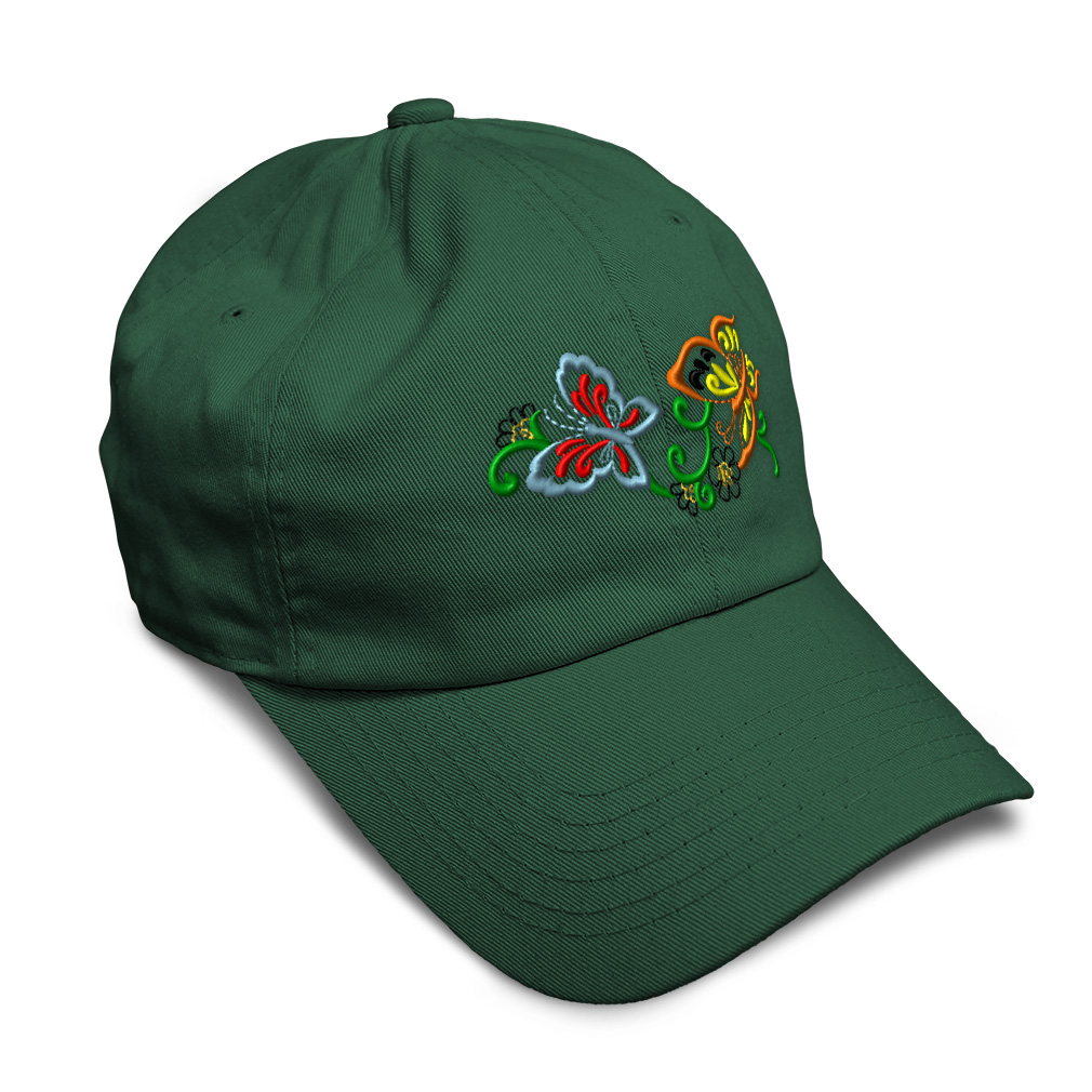 Soft Women Baseball Cap Nature Butterflies Butterfly Embroidery Dad Hats for Men - Picture 12 of 55