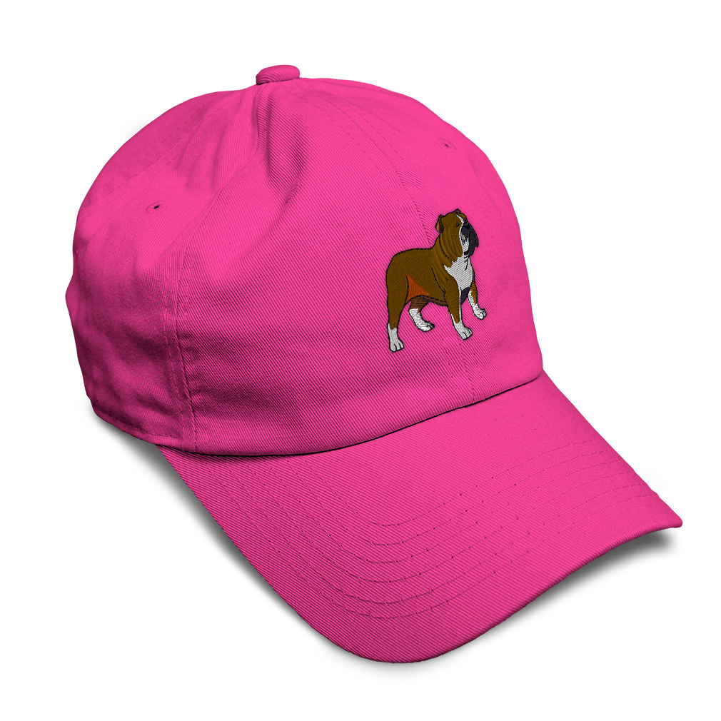 Custom Soft Baseball Cap Bulldog Embroidery Dad Hats for Men & Women Custom Soft Baseball Cap Bulldog Embroidery Dad Hats for Men & Women