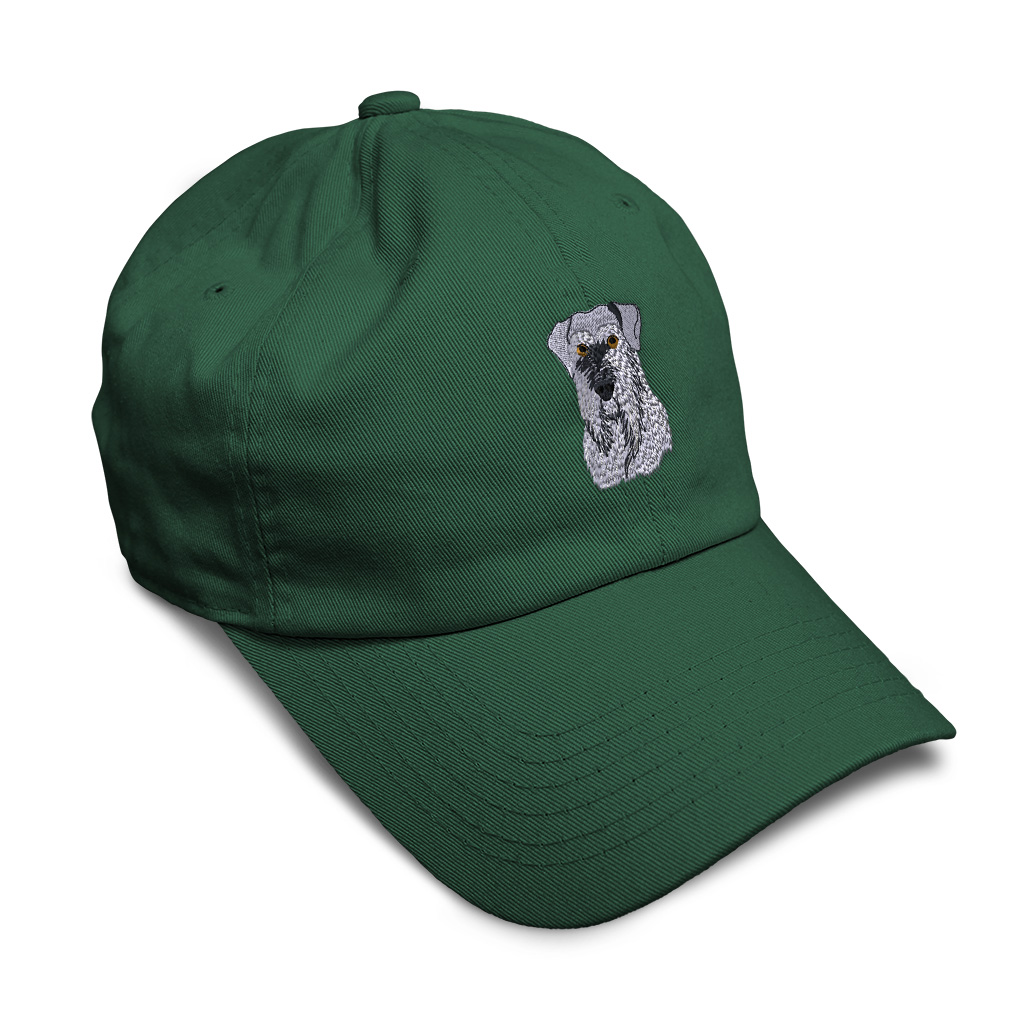 Soft Women Baseball Cap Schnauzer Head Face Embroidery Pets Dad Hats for Men - Picture 12 of 55