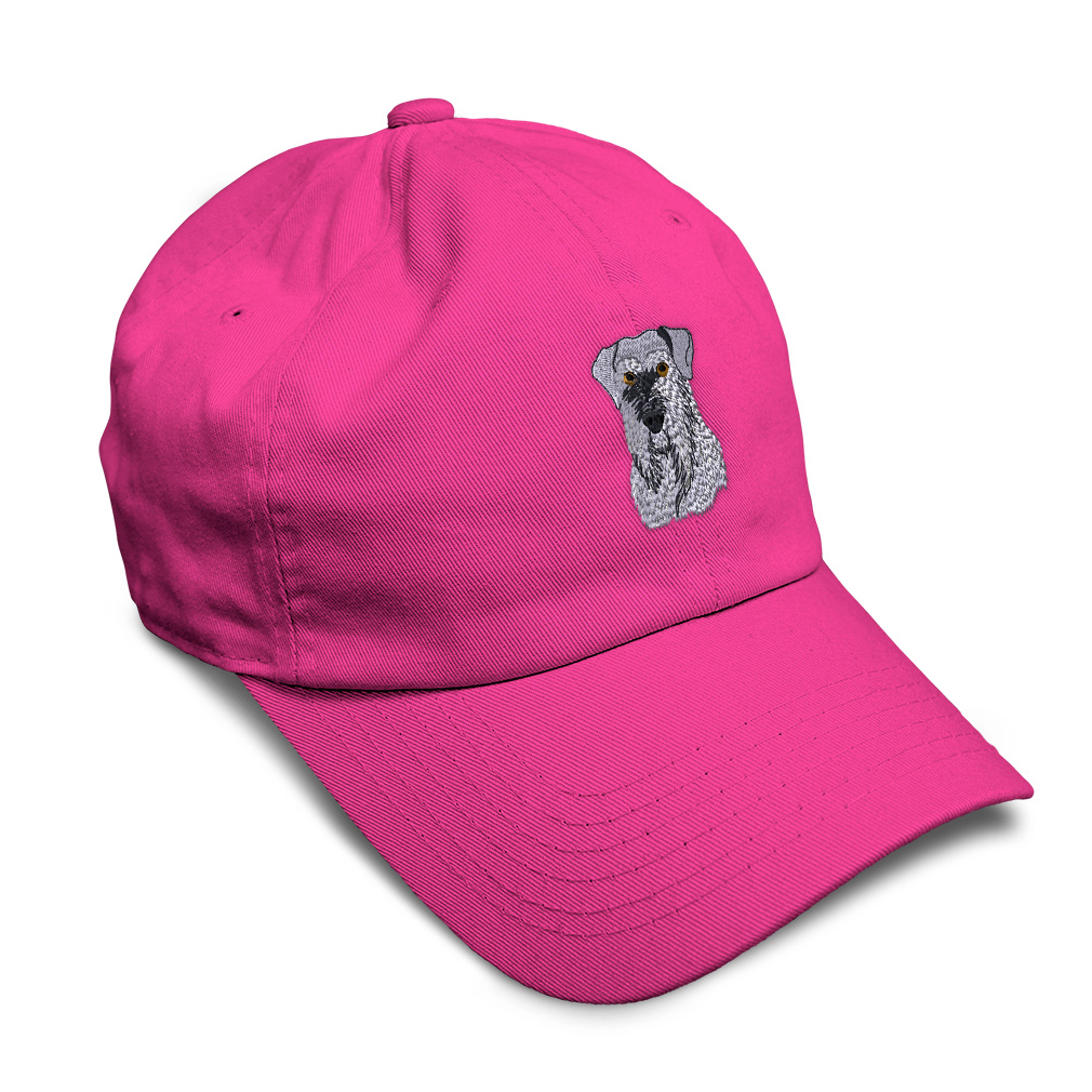 Soft Women Baseball Cap Schnauzer Head Face Embroidery Pets Dad Hats for Men - Picture 16 of 55