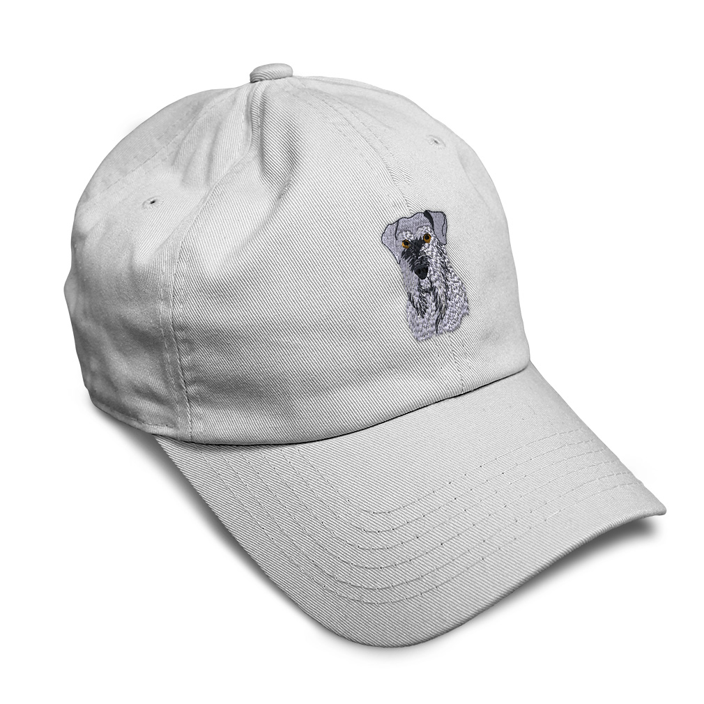 Soft Women Baseball Cap Schnauzer Head Face Embroidery Pets Dad Hats for Men - Picture 8 of 55