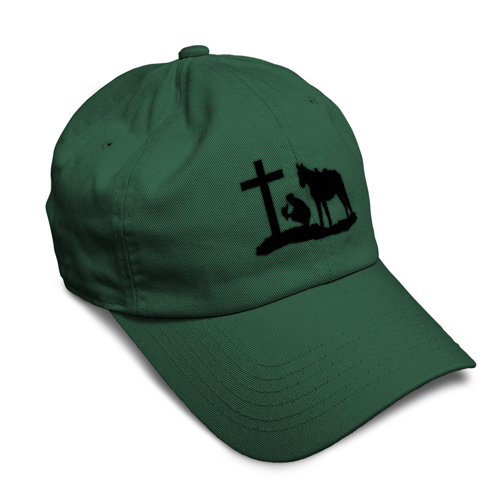 Soft Women Baseball Cap Memorial Cowboy and Horse A Embroidery Dad Hats for Men - Picture 12 of 55