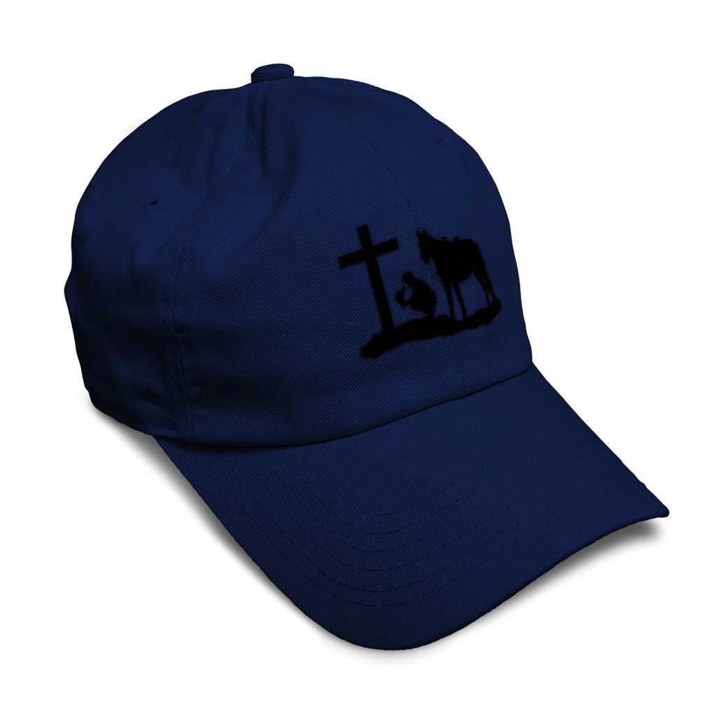 Soft Women Baseball Cap Memorial Cowboy and Horse A Embroidery Dad Hats for Men - Picture 24 of 55
