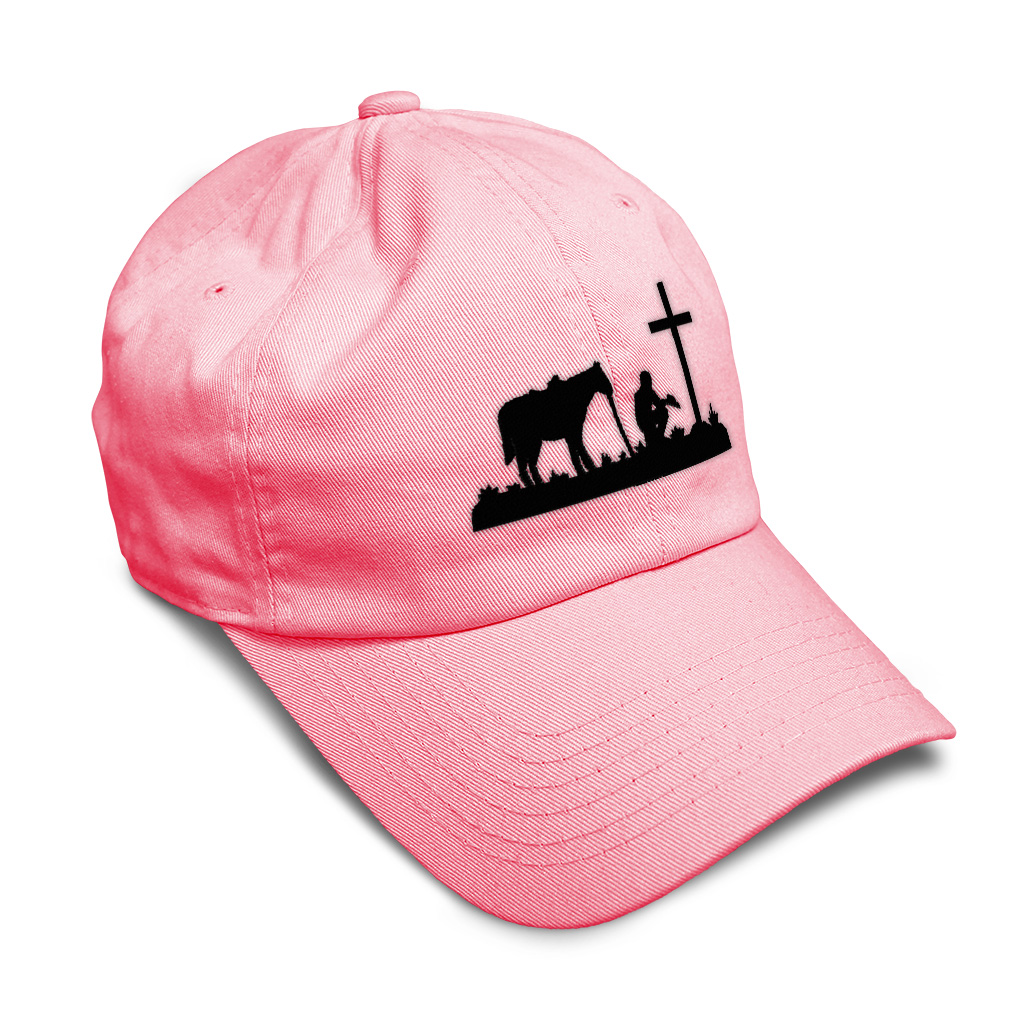 Soft Women Baseball Cap Memorial Cowboy and Horse B Embroidery Dad Hats for Men - Picture 54 of 55