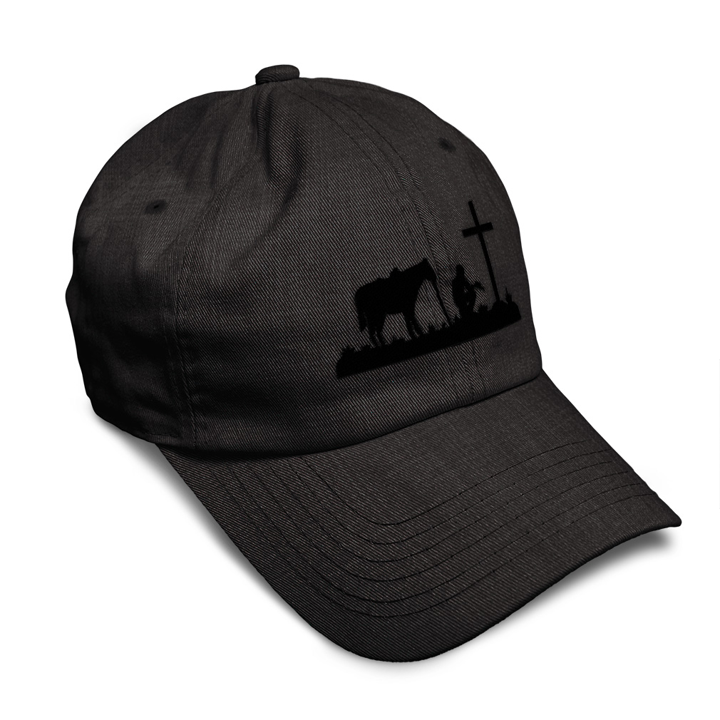 Soft Women Baseball Cap Memorial Cowboy and Horse B Embroidery Dad Hats for Men - Picture 44 of 55