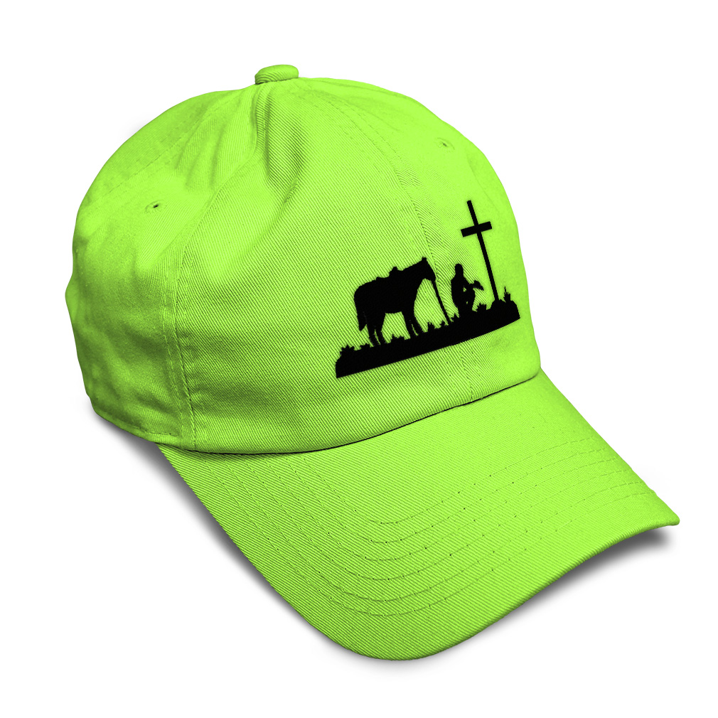 Soft Women Baseball Cap Memorial Cowboy and Horse B Embroidery Dad Hats for Men - Picture 52 of 55
