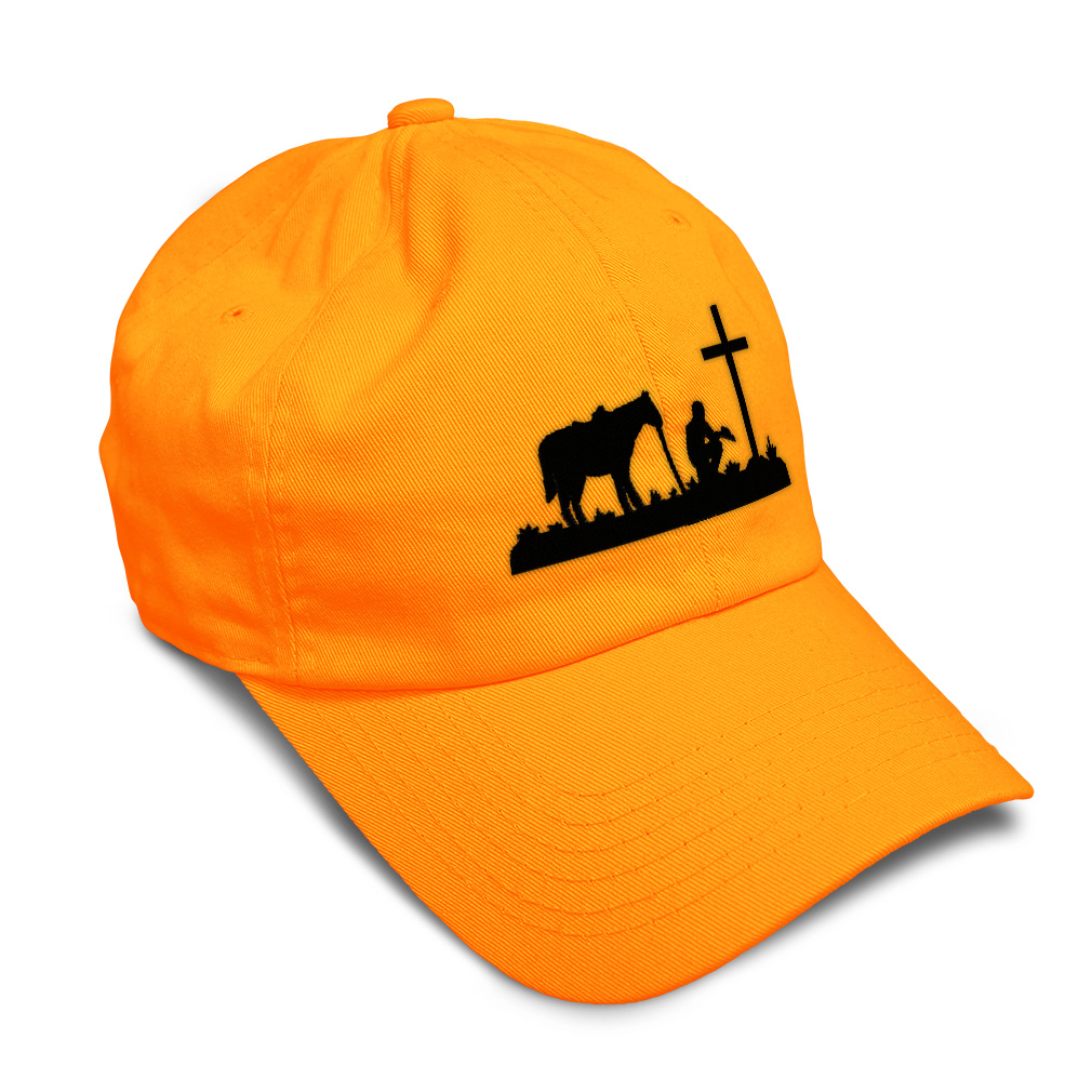Soft Women Baseball Cap Memorial Cowboy and Horse B Embroidery Dad Hats for Men - Picture 26 of 55