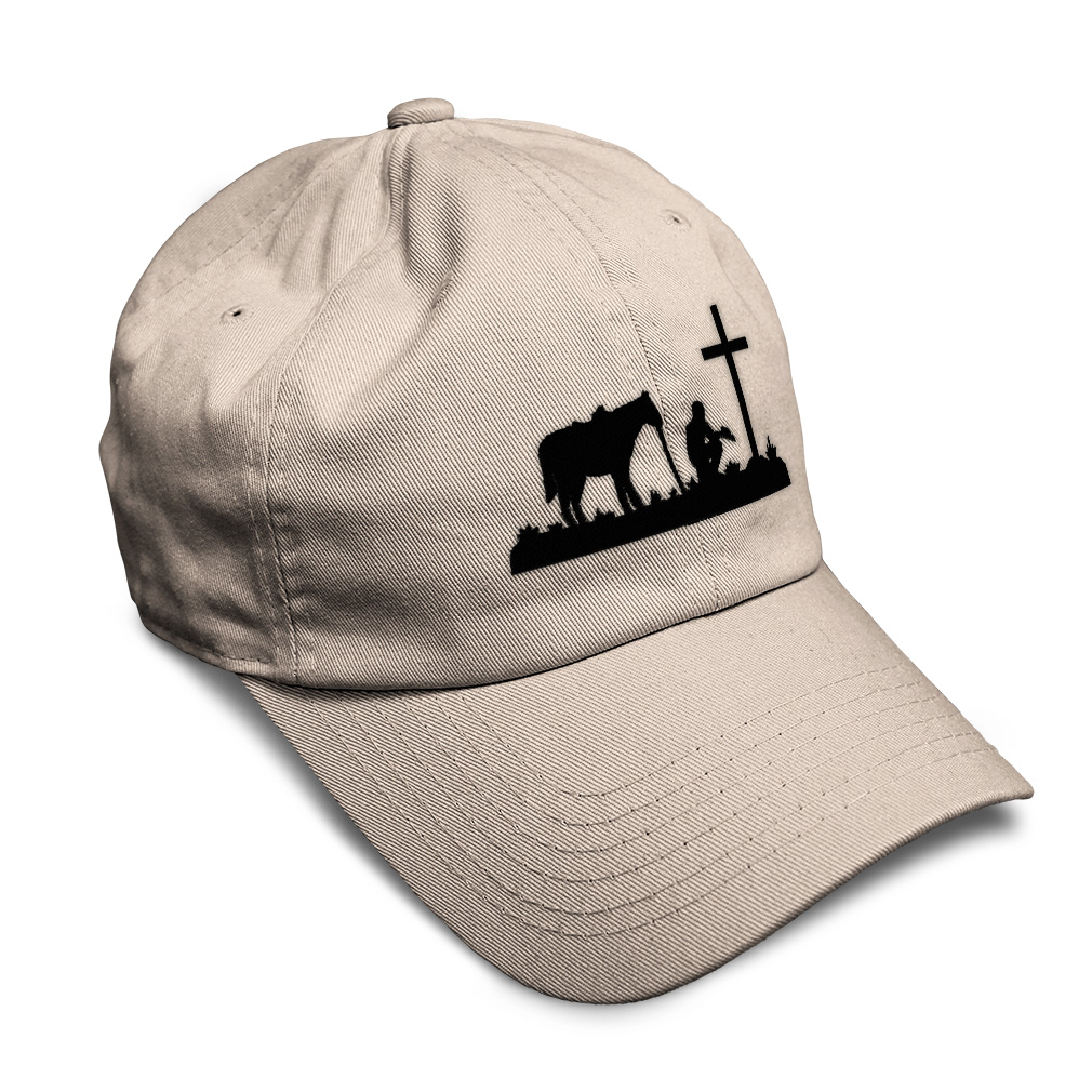 Soft Women Baseball Cap Memorial Cowboy and Horse B Embroidery Dad Hats for Men - Picture 46 of 55