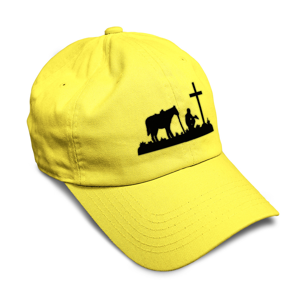 Soft Women Baseball Cap Memorial Cowboy and Horse B Embroidery Dad Hats for Men - Picture 36 of 55