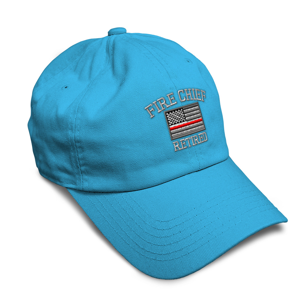 Soft Women Baseball Cap Firefighter Chief Retired Embroidery Dad Hats for Men - Picture 42 of 55