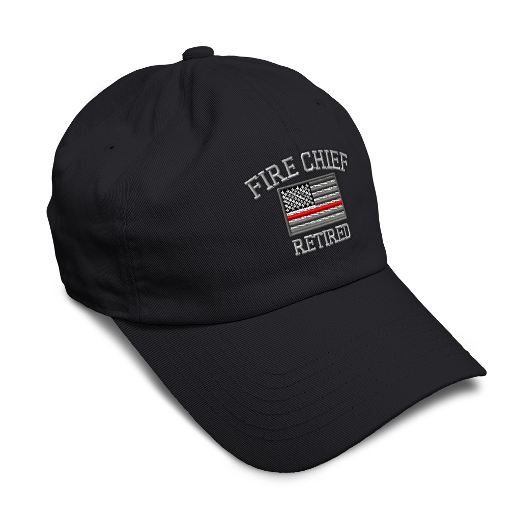 Soft Women Baseball Cap Firefighter Chief Retired Embroidery Dad Hats for Men - Picture 8 of 55