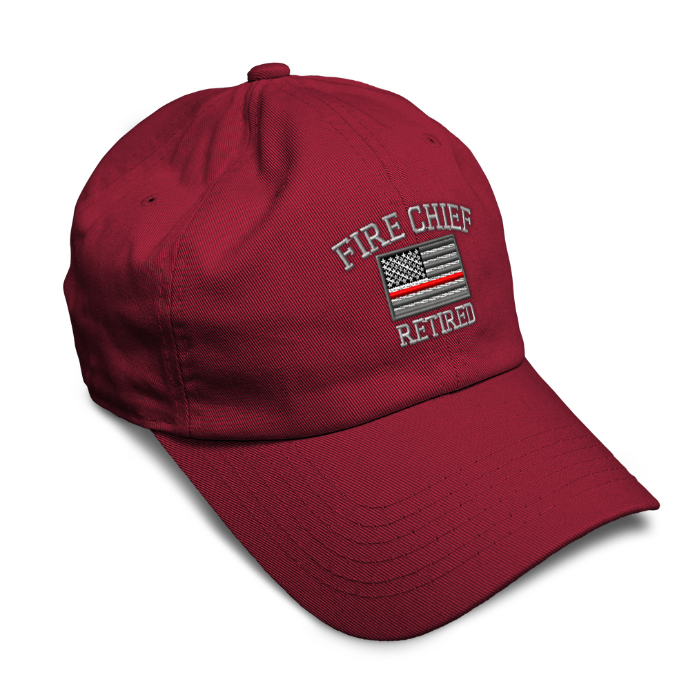 Soft Women Baseball Cap Firefighter Chief Retired Embroidery Dad Hats for Men - Picture 38 of 55