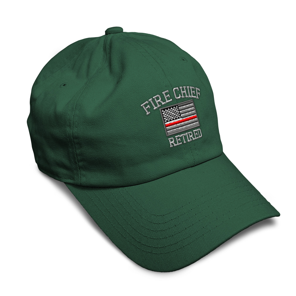Soft Women Baseball Cap Firefighter Chief Retired Embroidery Dad Hats for Men - Picture 12 of 55