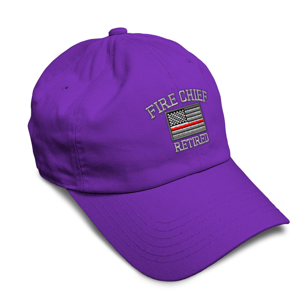 Soft Women Baseball Cap Firefighter Chief Retired Embroidery Dad Hats for Men - Picture 28 of 55