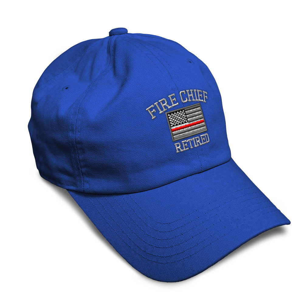 Soft Women Baseball Cap Firefighter Chief Retired Embroidery Dad Hats for Men - Picture 32 of 55